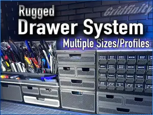 Rugged Drawer System - Gridfinity Stackable