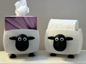 Sheep Tissue and Toilet Paper Holder