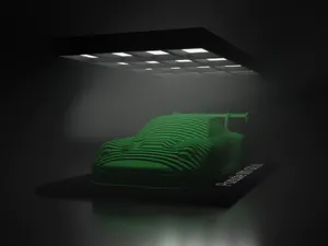 Porsche 911 GT3 R Layered Sculpture