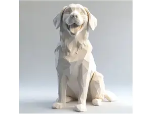 Low Poly Golden Retriever