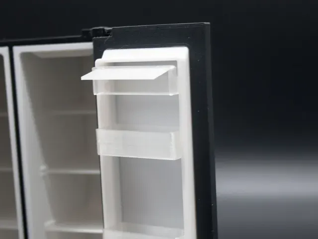 Miniature Side by Side Fridge for dollhouse, 1:12 — Фото 4 из 6