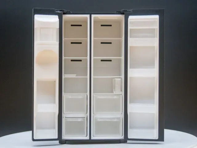 Miniature Side by Side Fridge for dollhouse, 1:12 — Фото 3 из 6