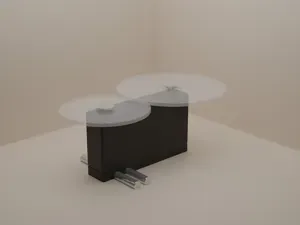 Miniature Modern Coffee Table for dollhouse, 1:12