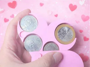 PH coin organizer heart shaped for valentines