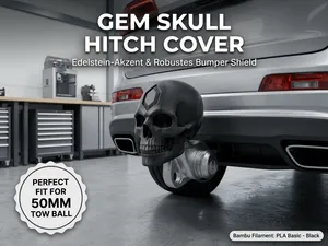 Gem Skull Tow Hitch Ball Cover 50mm