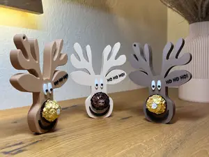 Rentierkopf für Ferrero Rocher Nase // Ho Ho Ho!