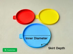 Customizable Lid (Diameter & Skirt Depth)
