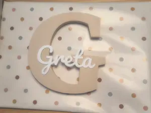 Namensschild Greta