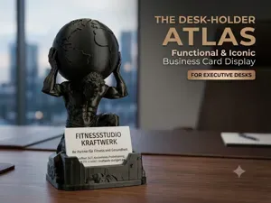 Atlas Desk Organizer – Business Card Holder
