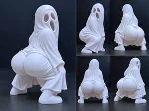 Thicc Boo Ghost twerking