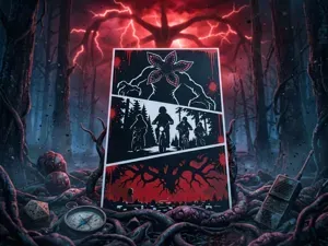 Stranger Things Demogorgon Storyboard Wall Art
