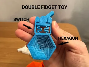 Double Fidget Toy – Switch & Hexagon