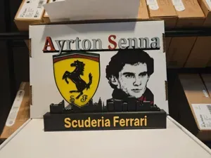 F1 Scuderia Ferrari - Ayrton Senna Display!
