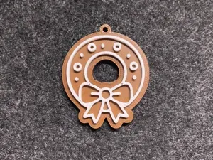 Wreath Gingerbread for christmas tree