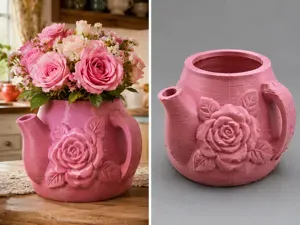 Rose Pitcher Vase