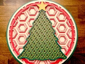 Christmas Tree Dimensional Mosaic