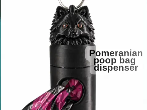 Pomeranian - Dog Poop Bag Dispenser Holder