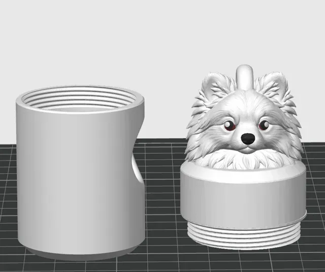 Pomeranian - Dog Poop Bag Dispenser Holder — Фото 3 из 4
