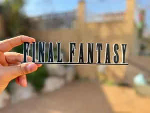 Final Fantasy Logo – Multicolor Layers + Keychain
