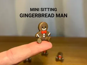Mini Sitting Gingerbread Man