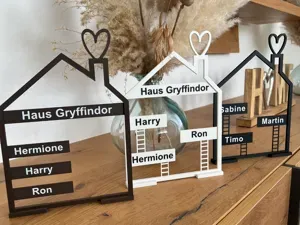 Haus mit Namen ein personalisierbares Deko-Element