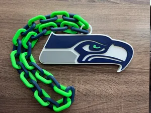 Seattle Seahawks Oversized Necklace, Pendant