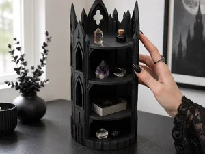 Goth Cathedral Tower Shelf Organizer