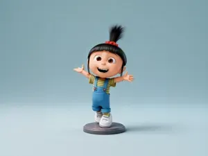 艾格尼斯-神偷奶爸电影卑鄙的我手办-儿童涂色玩具