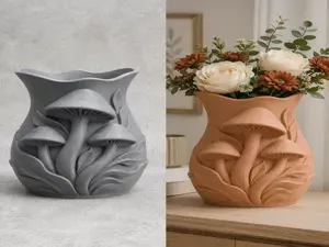 Woodland Mushroom Flower Vase