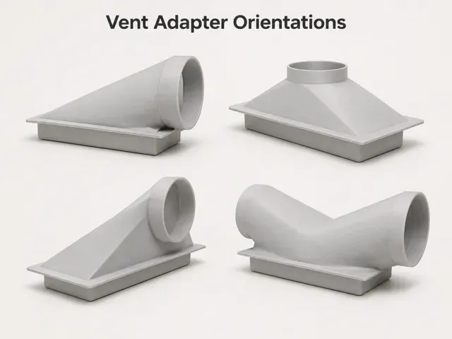 Floor Vent 4" HVAC Air Duct Adapters — Фото 2 из 15