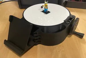 Hand crank turntable / 3D scanner table