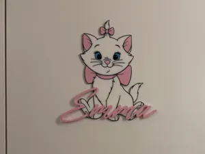 Minou / Marie con nome personalizzabile da porta