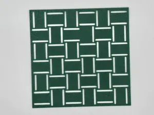 Woven Basket Weave Geometric Stencil Pattern