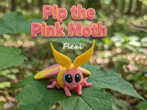 Pip the Pink Moth Flexi