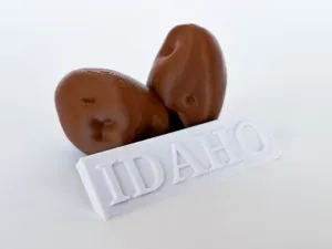 Potatoes with Idaho Display Plaque