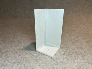 Dollhouse shower cabin miniature house
