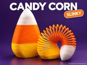 Candy Corn Slinky • Halloween Fidget • No AMS