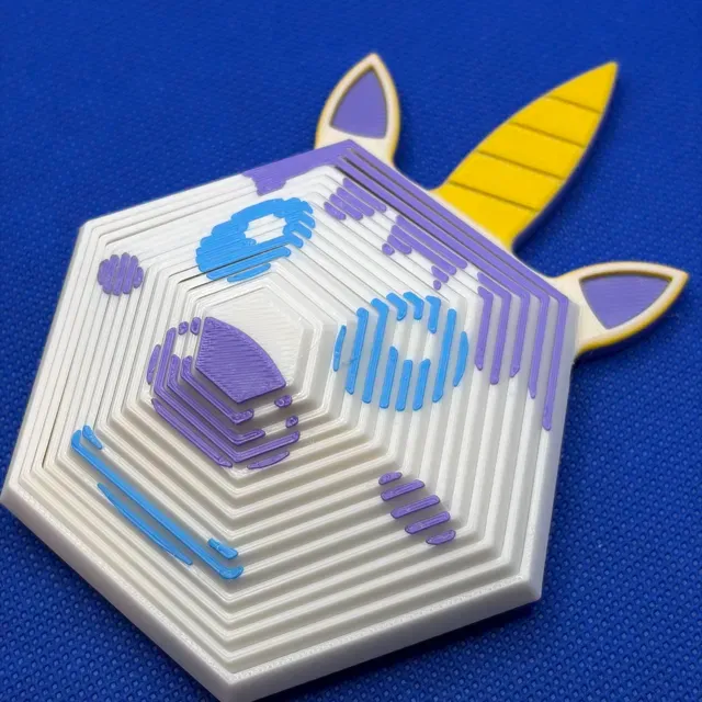 Unicorn Hexagon Fidget Toy (Print in Place) — Фото 11 из 13