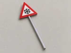 German Sign VZ 101-51 Snow and Ice - 6 Scales