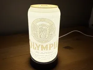 Olympia Beer Can (lighted Lithophane)