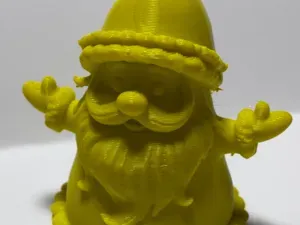 Yellow Bearded Gnome with Wide Hat