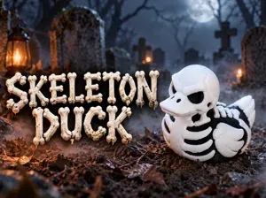 Skeleton Duck - Bone-Chilling Halloween Decor