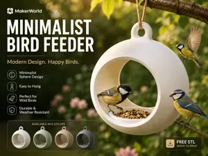 Minimalist Sphere Bird Feeder