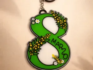 March 8th Keychain