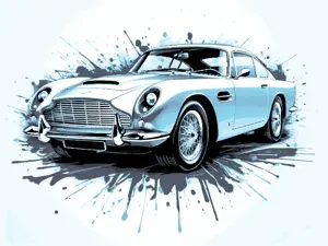 Hueforge Fan Art - Movie Car Series - Aston Martin DB5 - James Bond : Goldfinger and Many others