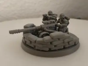 40k Gasmask heavy laser canon