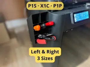 Side Tool Holder Organizer – Bambu X1C P1S P1P