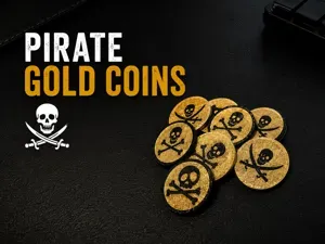 Pirate Gold Coins | Skull & Crossbones