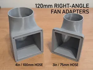 120mm Fan Exhaust Vent 3in (75mm) and 4in (100mm)