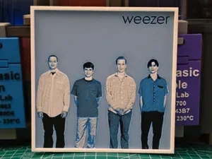 Weezer "Blue Album" - Hueforge Art